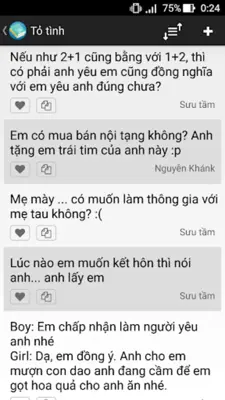 Sổ tay chém gió android App screenshot 2